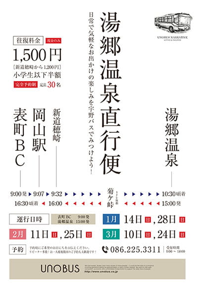 バスで行ける観光地の紹介