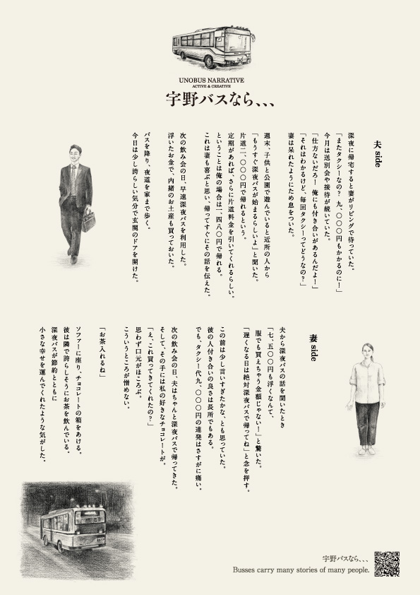 深夜バスチラシ裏面